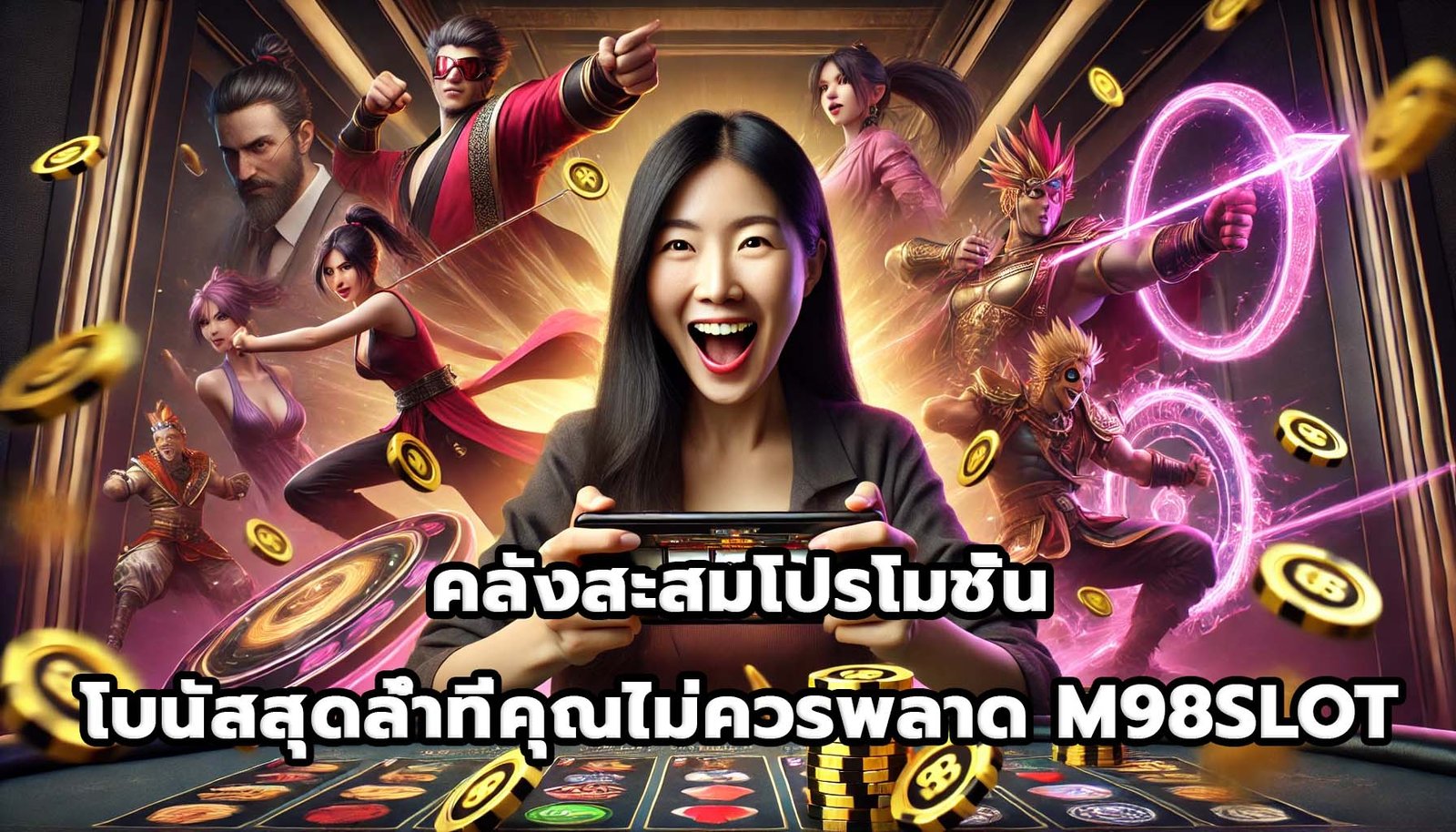 คลังสะสมโปรโมชั่นและโบนัสสุดล้ำที่คุณไม่ควรพลาด M98SLOT-8